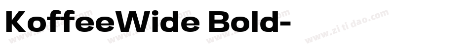 KoffeeWide Bold字体转换